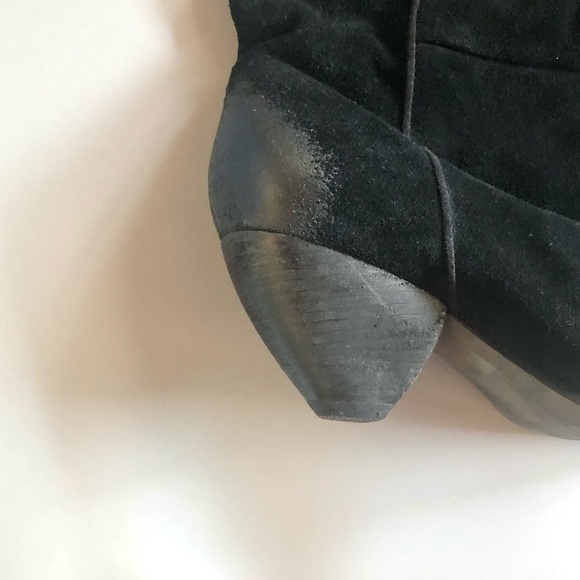 Gunmetal Idaho slouchy suede boot in black sz 38 - Picture 2 of 6